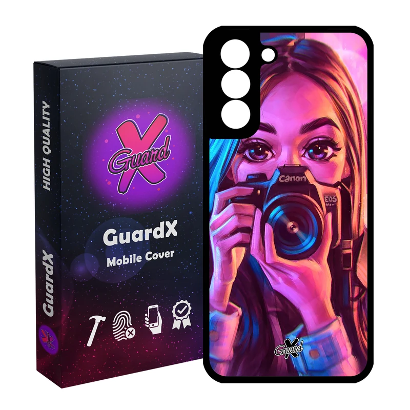 کاور گارد ایکس طرح دختر مدل Glass10288 مناسب برای گوشی موبایل سامسونگ Galaxy S21 FE