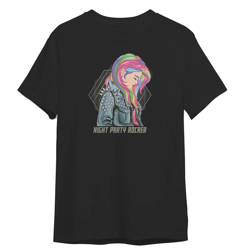 تی شرت آستین کوتاه زنانه مدل دختر کد 0367