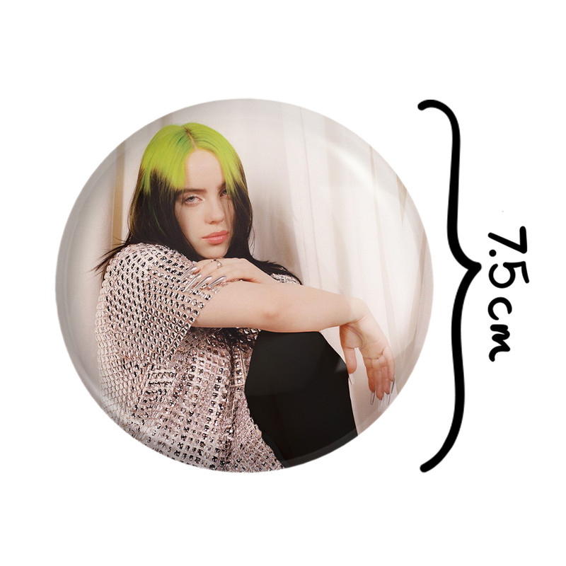آینه جیبی خندالو مدل بیلی آیلیش Billie Eilish  کد 19159