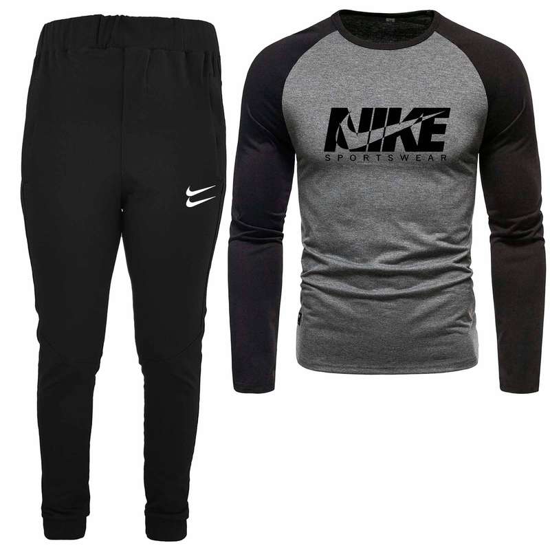 ست تی شرت و شلوار مردانه مدل 04081730 رنگ طوسی