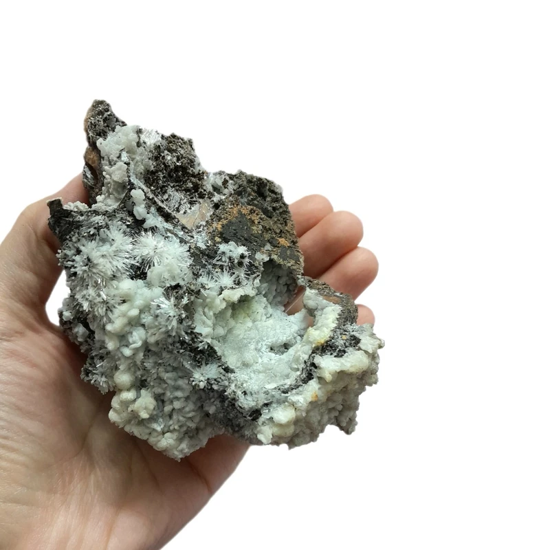 عکس شماره 2 : سنگ راف مدل کوارتز هم رشدی با کلسیت کد 413