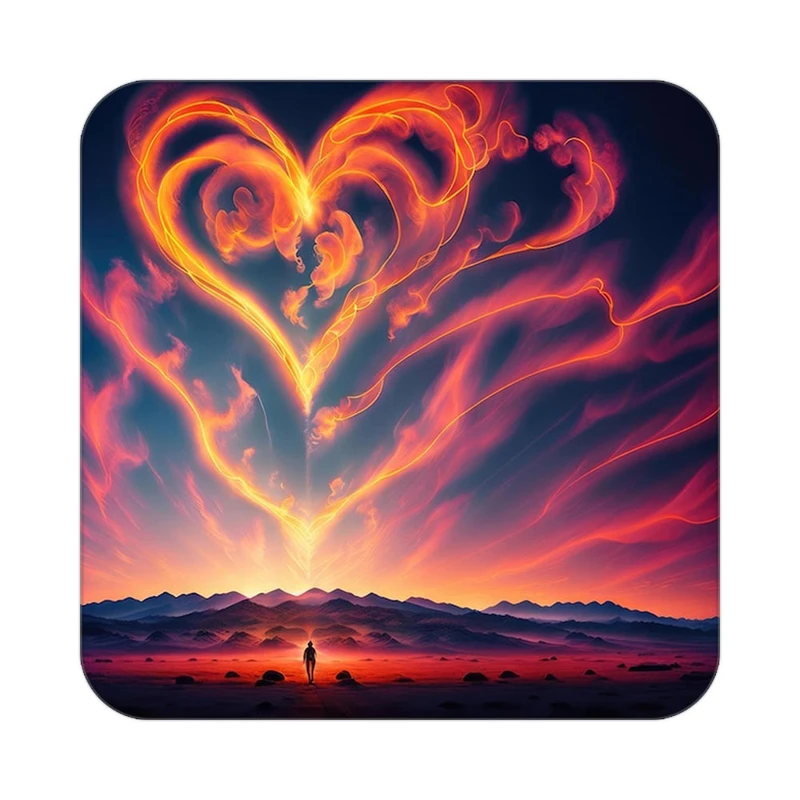 زیر لیوانی کاکتی مدل عاشقانه کد mp11991