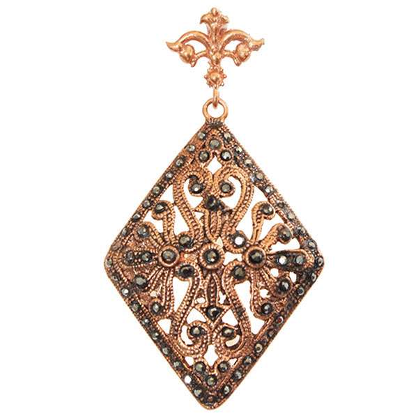 آویز گردنبند زنانه مدل ماگازیت لوزی کد JW291 آویز گردنبند زنانه مدل ماگازیت لوزی کد JW291