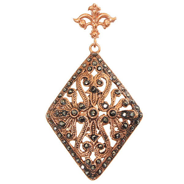 آویز گردنبند زنانه مدل ماگازیت لوزی کد JW291 آویز گردنبند زنانه مدل ماگازیت لوزی کد JW291