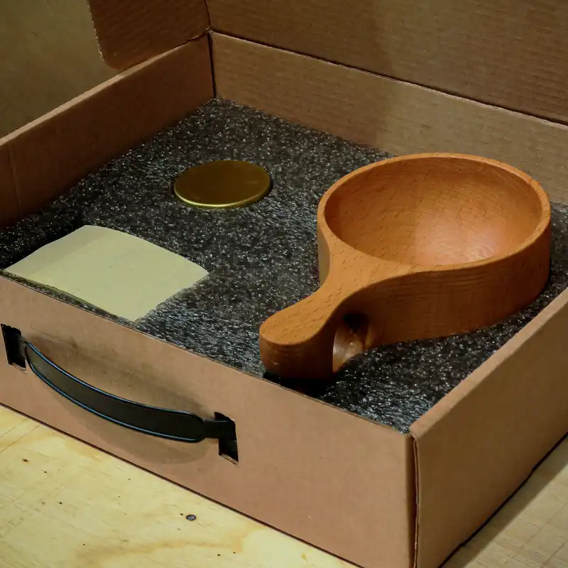 لیوان چوبی مدل کوکسا کد KC-301