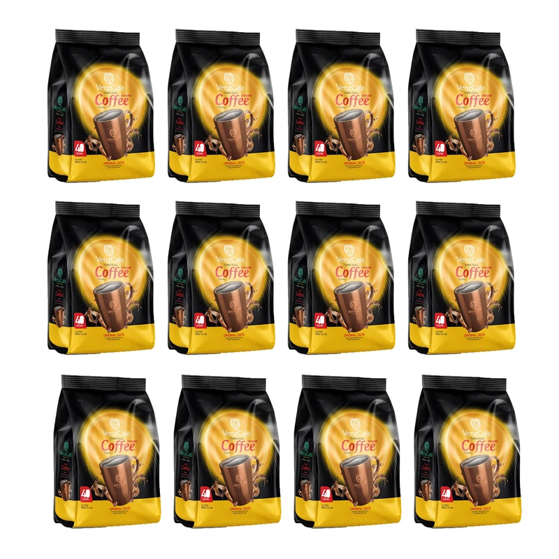 پودر قهوه فوری ونزکافه بسته 12 عددی