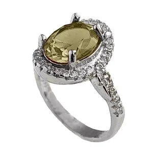 انگشتر نقره زنانه مدل الکساندریت کد GX7025