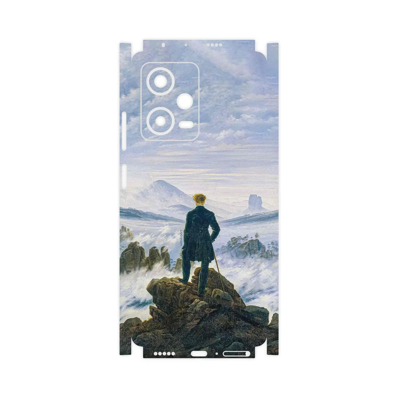 برچسب پوششی ماهوت مدل Wanderer above the Sea of Fog-FullSkin مناسب برای گوشی موبایل شیائومی Redmi Note 12 Pro 5G