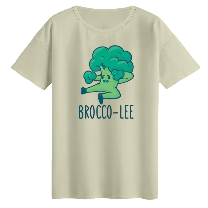 تی‌شرت لانگ آستین کوتاه زنانه مدل کلم بروکلی