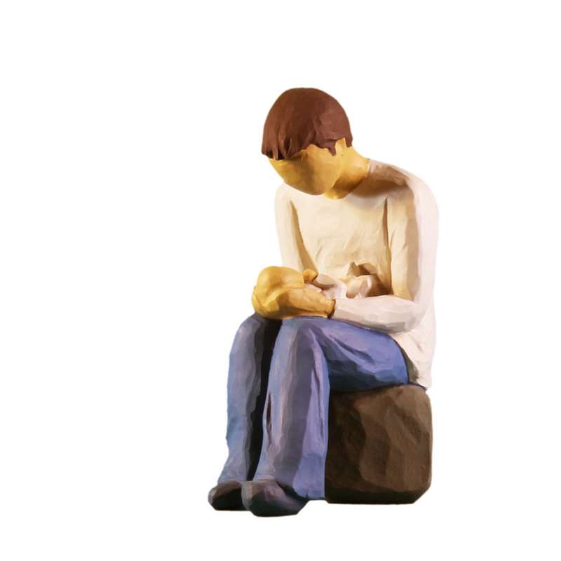 مجسمه مدل پدر و نوزاد کد 00134