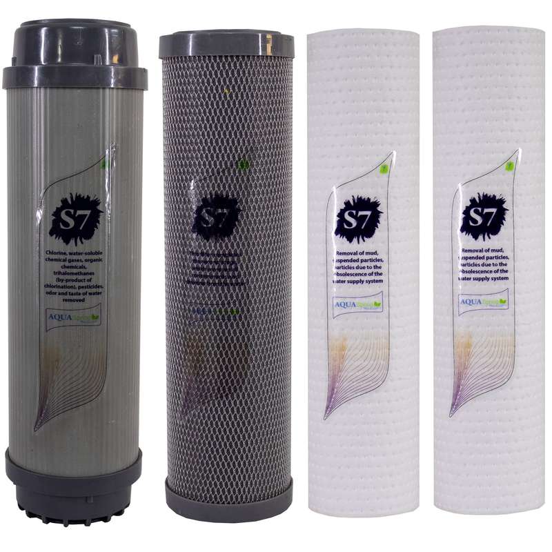 فیلتر دستگاه تصفیه آب آکوآ اسپرینگ مدل F-S7-K 4 مجموعه 4 عددی