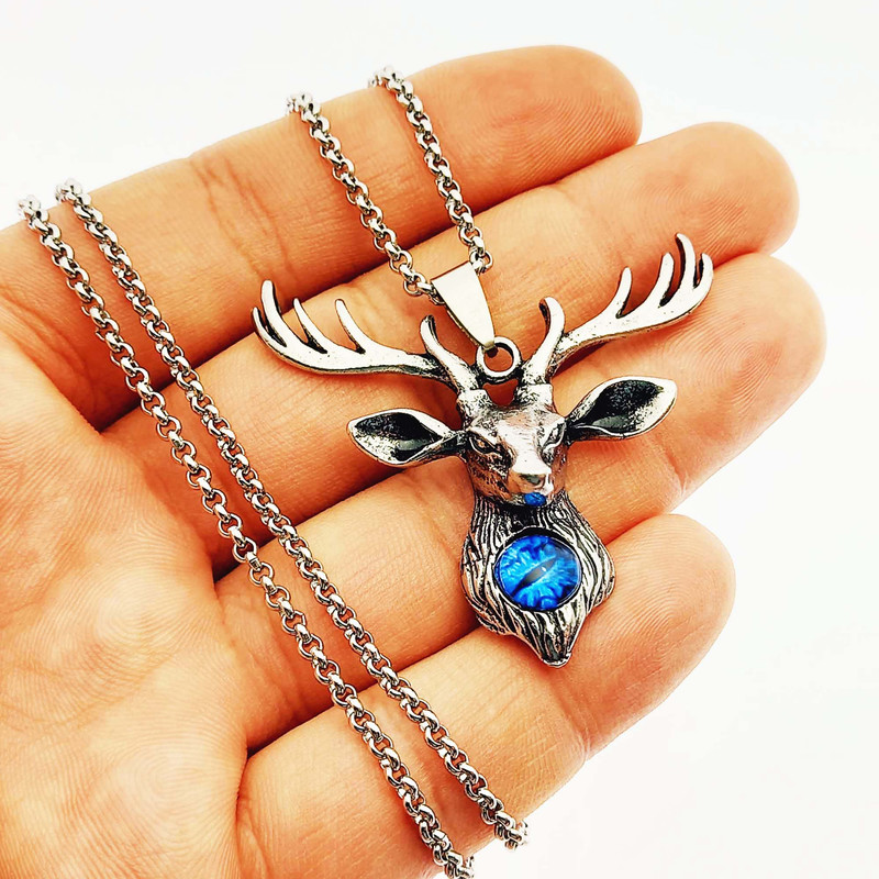 گردنبند طرح گوزن مدل 369GAMZ