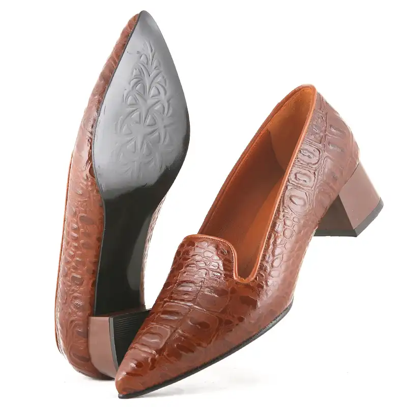 کفش زنانه چرم یلسان مدل دونا کد GAN-646-asl