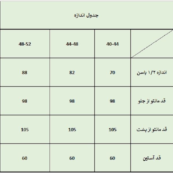 مانتو زنانه ترسه به نگار مدل آستین کیمونو کد 294 -  - 3