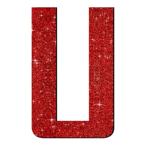 تابلو راهنما آژنگ طرح حروف دکوراتیو U انگلیسی کد-731