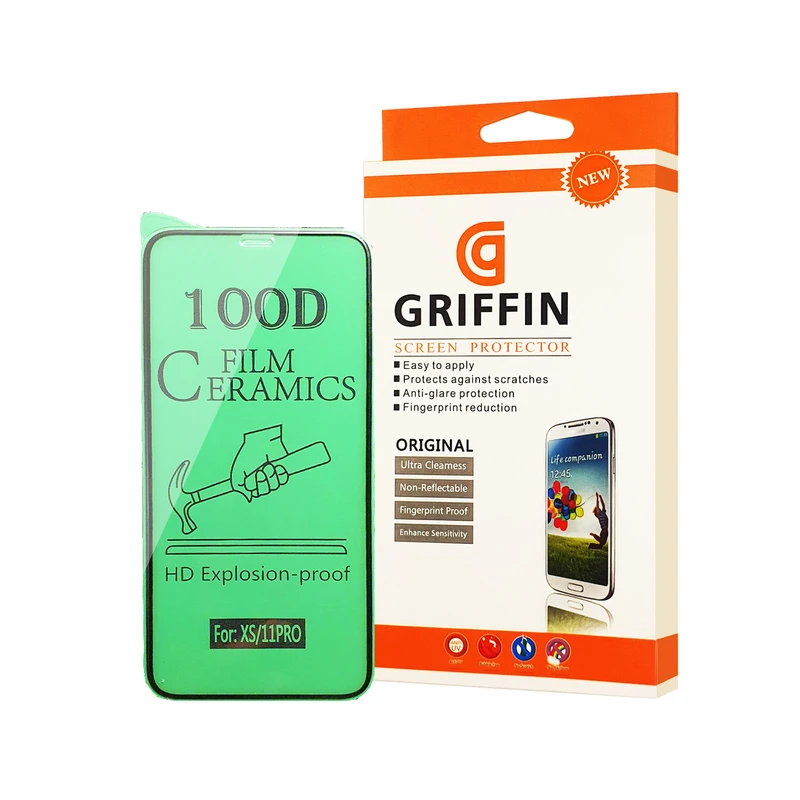 محافظ صفحه نمایش سرامیکی گریفین مدل FLCRG GN st مناسب برای گوشی موبایل اپل iPhone 11 Pro