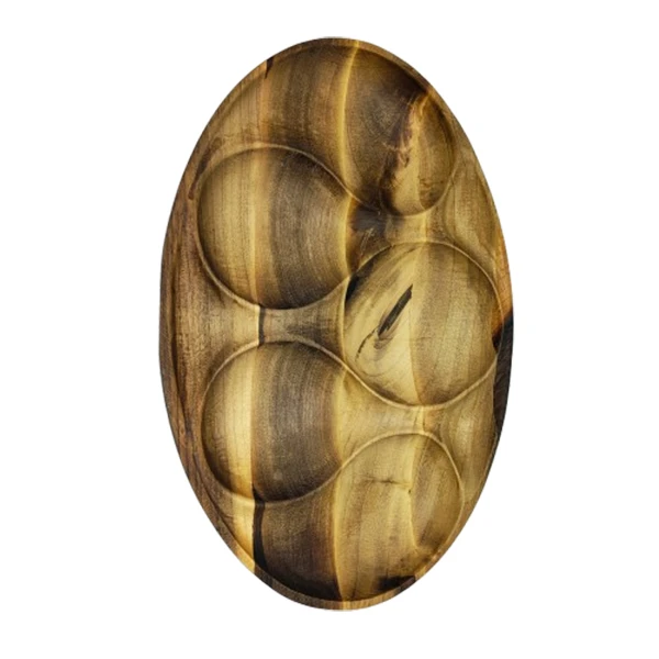 عکس شماره 2 : اردور خوری چوبی مدل بیضی کد 008