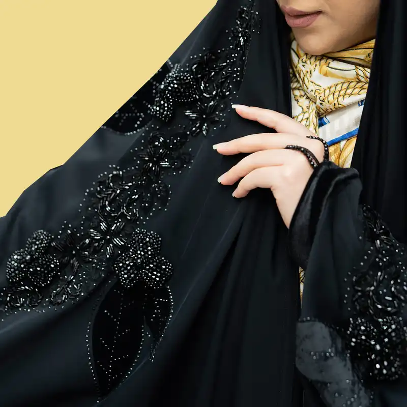 چادر عبایی مدل مهرسا پلاس