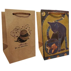 پاکت هدیه مدل کادوهای رنگی مجموعه 2 عددی