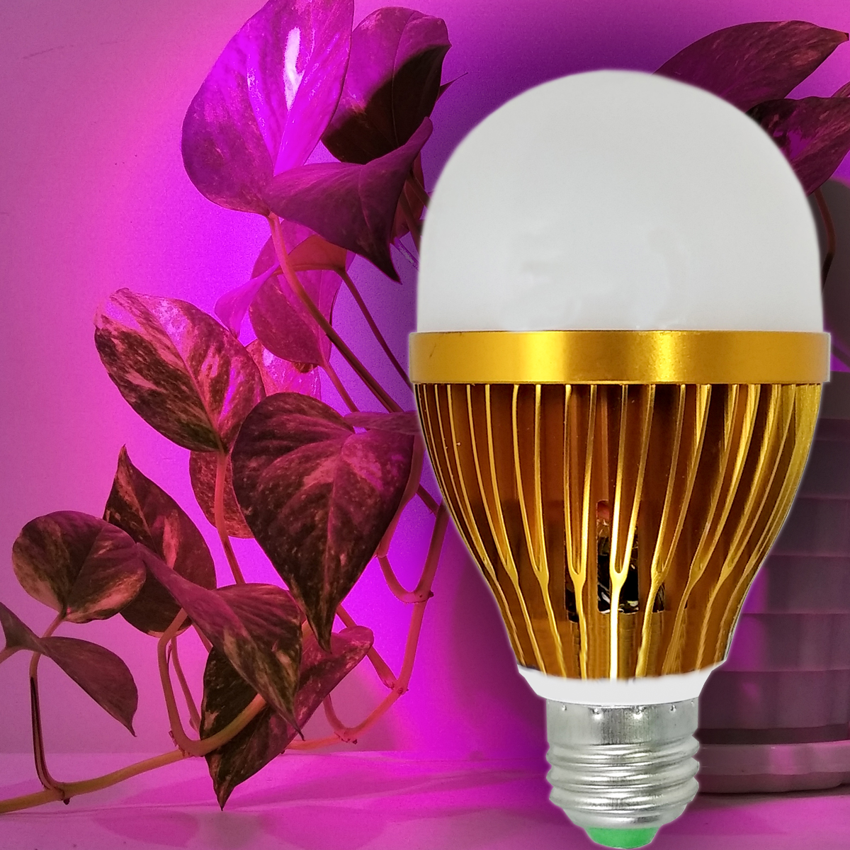 لامپ 9 وات رشد گیاه لایت ایران مدل GROW پایه E27
