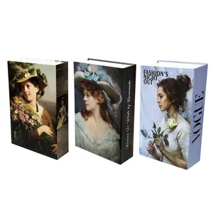 جعبه دکوری مدل کتاب دکوراتیو طرح رنسانس کد303 مجموعه 3 عددی