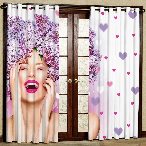 پرده مدل پانچی کد 6489 سایز 280x140 سانتی متر