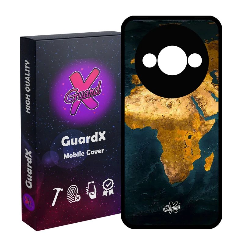 کاور گارد ایکس طرح Map مدل Glass10291 مناسب برای گوشی موبایل شیائومی Redmi A3 4G/ A3X 4G/ Poco C61