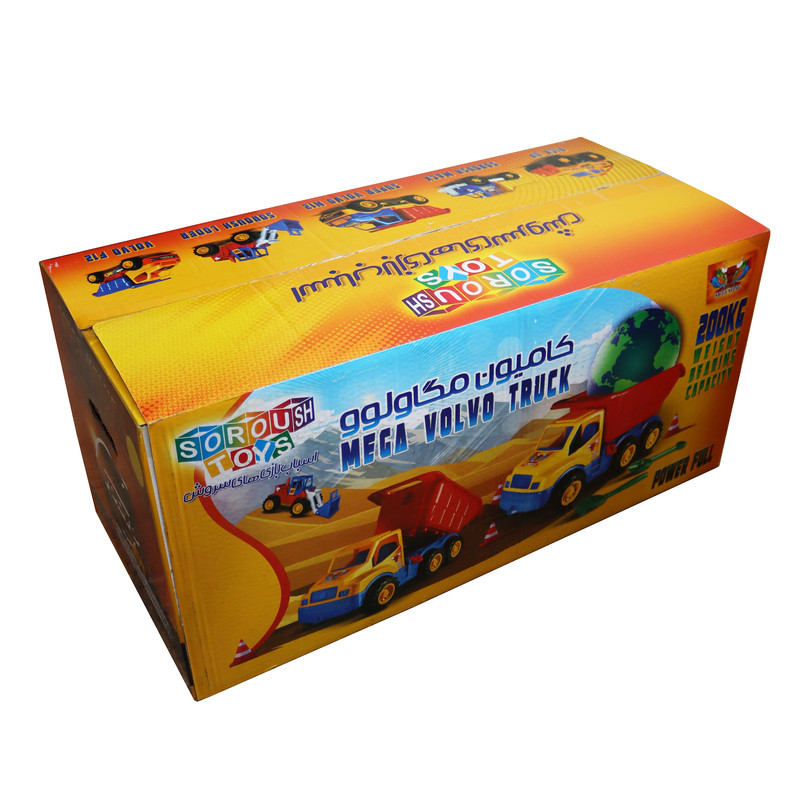 ماشین بازی مگا ولوو مدل کامیون حمل خاک کد YP-200KG