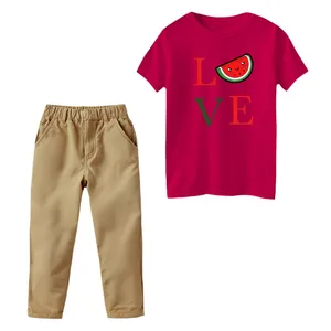 ست تی‌شرت و شلوار پسرانه مدل نوشته یلدایی کد 7