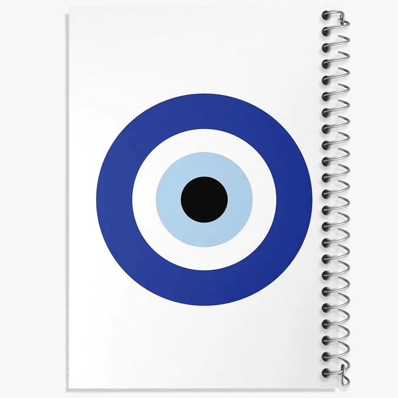 دفتر مشق 100 برگ خندالو طرح چشم نظر کد 22013