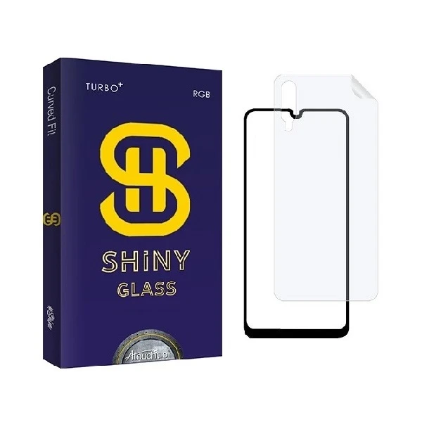 محافظ صفحه نمایش آتوچبو مدل FUL مناسب برای گوشی موبایل سامسونگ Galaxy A50 به همراه محافظ پشت گوشی 