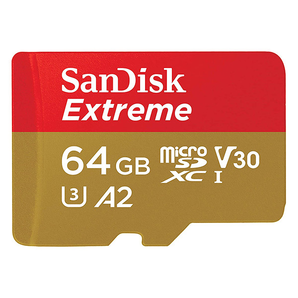 کارت حافظه microSDXC سن دیسک مدل Extreme کلاس A2 استاندارد UHS-I U3 سرعت 160MBps ظرفیت 64 گیگابایت