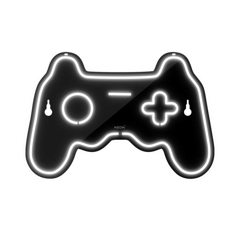 چراغ دیواری نئون دیزاین طرح Game-Controller-BL_WHT
