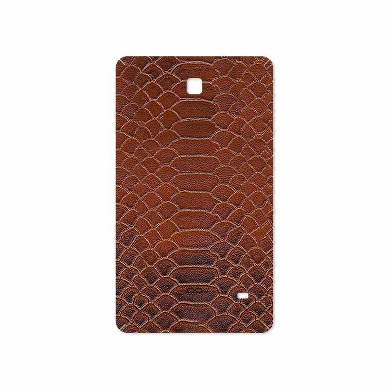 برچسب پوششی ماهوت مدل Brown-Snake-Leather مناسب برای تبلت سامسونگ Galaxy Tab 4 7.0 2014 T231