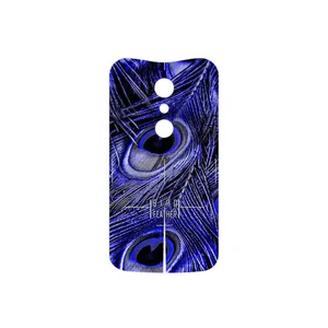 MAHOOT Purple Feather Cover Sticker for Motorola Moto G 2nd gen