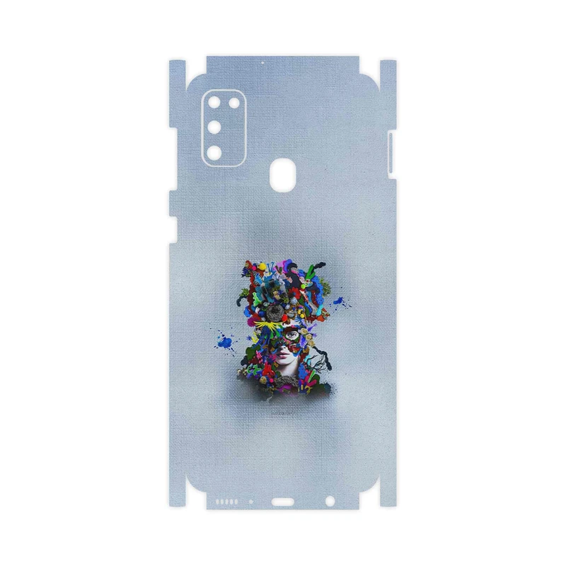 برچسب پوششی ماهوت مدل Collage of surreal Portrait of Women 4-FullSkin مناسب برای گوشی موبایل سامسونگ Galaxy M21