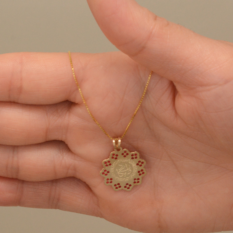 گردنبند طلا 18 عیار دخترانه طلای مستجابی مدل و ان یکاد کد 01 گردنبند طلا 18 عیار دخترانه طلای مستجابی مدل و ان یکاد کد 01