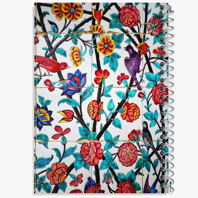 دفتر مشق 50 برگ خندالو مدل کاشی کد 2181