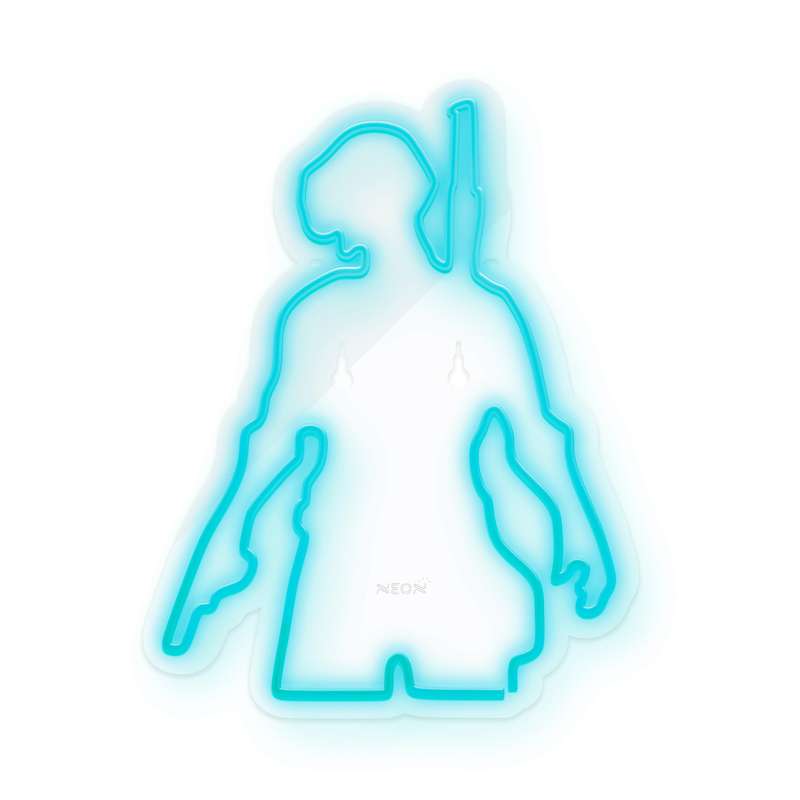 چراغ دیواری نئون دیزاین طرح Pubg-GL_TBL