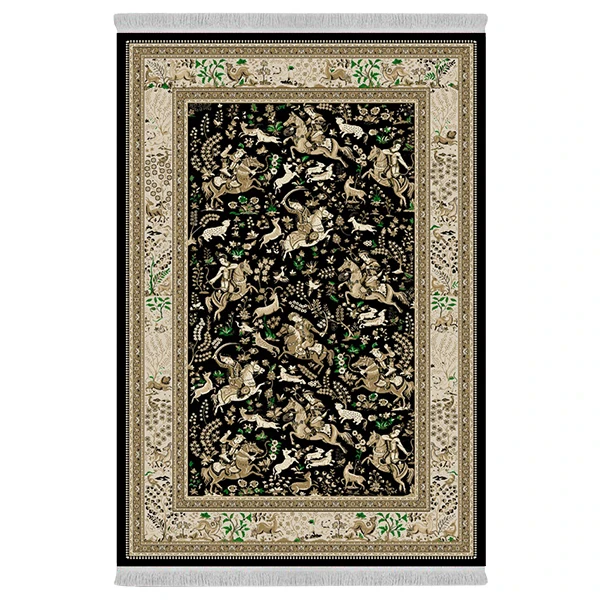 فرش پارچه‌ای دفه مدل فرشینه طرح مدرن کد 1073