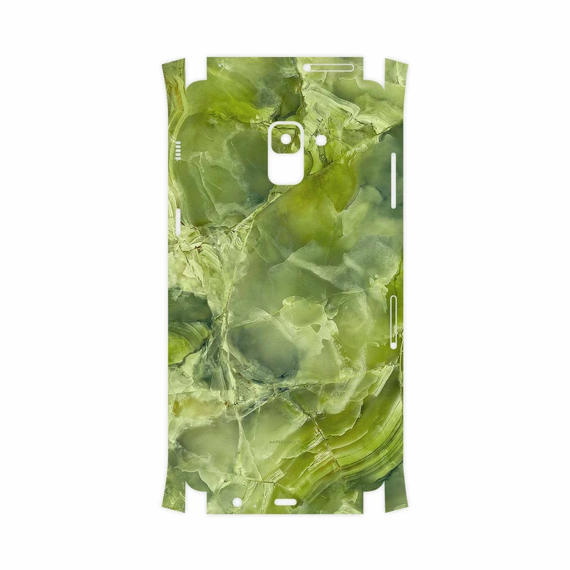 برچسب پوششی ماهوت مدل Green Crystal Marble-FullSkin مناسب برای گوشی موبایل سامسونگ Galaxy A8 Plus 2018