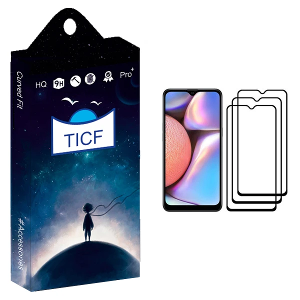 محافظ صفحه نمایش تی ای سی اف مدل +HD مناسب برای گوشی موبایل سامسونگ Galaxy A10s بسته سه عددی