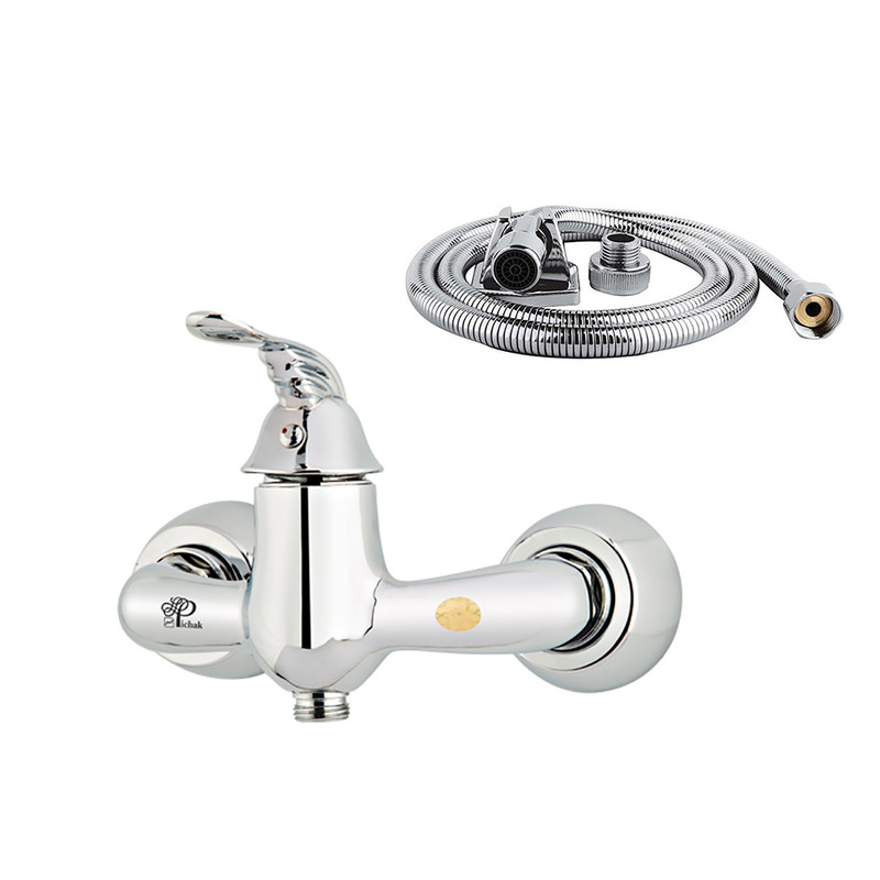 شیر سرویس بهداشتی پیچک مدل آرنیکا کد nm1947 به همراه شلنگ توالت