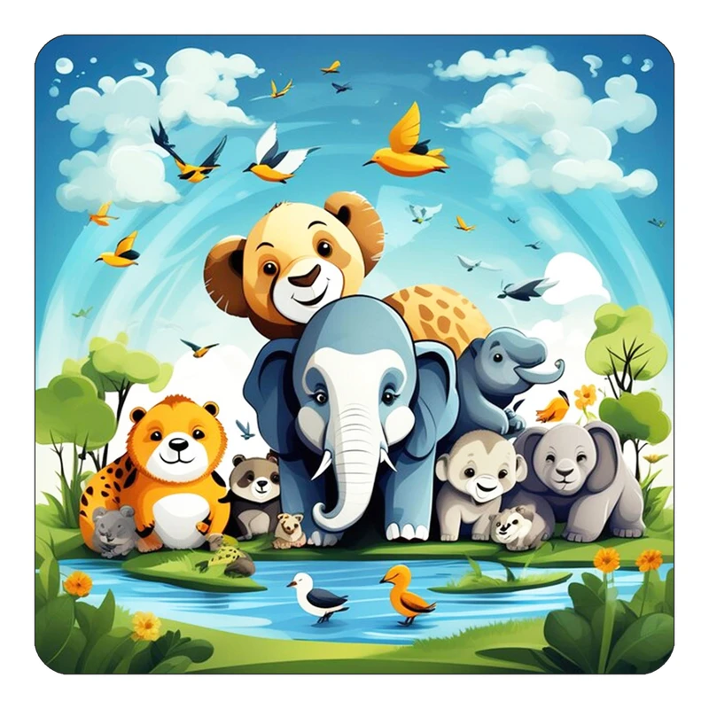 مگنت کاکتی طرح حیوانات کارتونی مدل mp27557