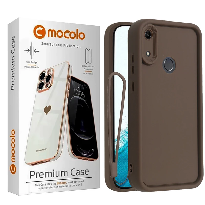 کاور موکولو مدل Silicone Puffer Strap مناسب برای گوشی موبایل هوآوی y6S به همراه بند آویز
