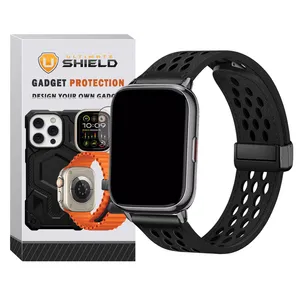 Ultimate Shield Dot Leather Magnet TW Band for Imilab W01 / W02 / W12 / W13 / KW12 / KW66