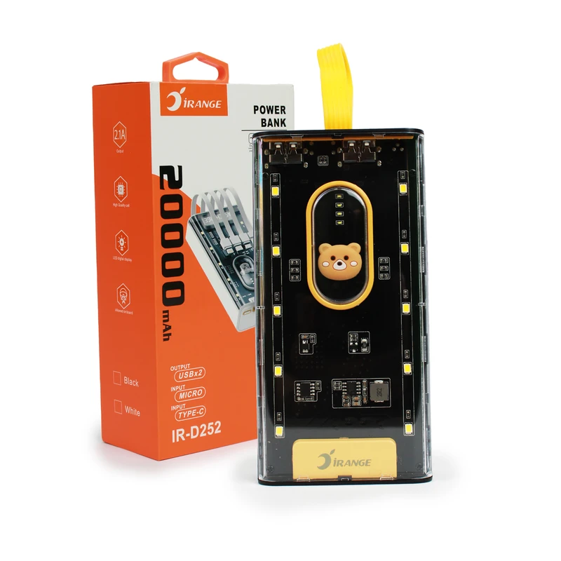 عکس شماره 3 : پاوربانک آیرنج مدل ir-d252 ظرفیت 20000 میلی آمپرساعت