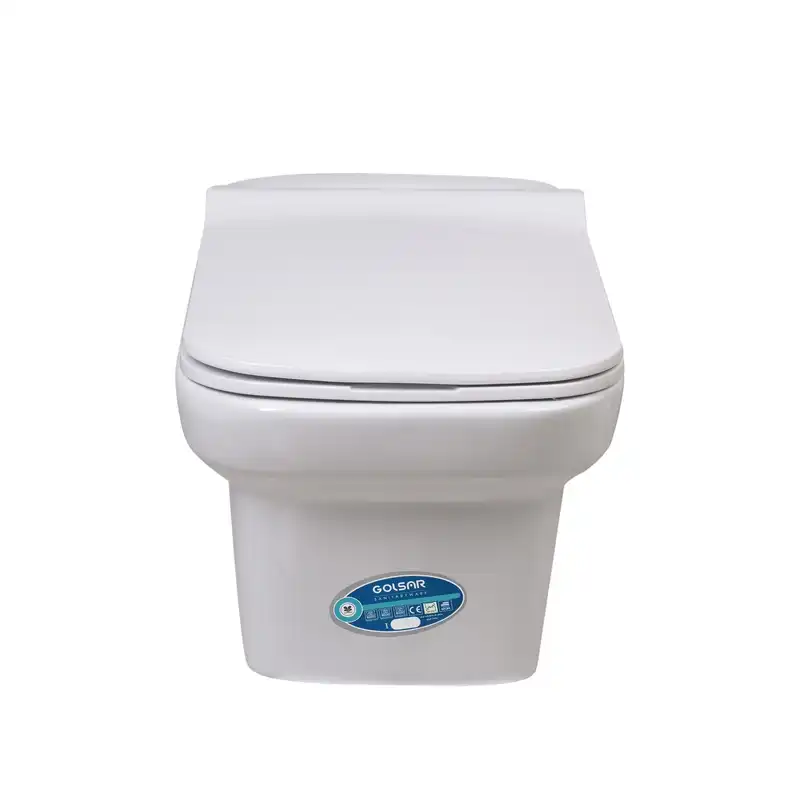 توالت فرنگی گلسار مدل وال هنگ طرح یونیک