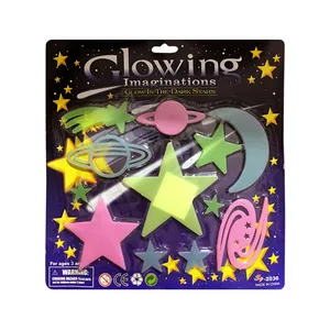 استیکر دیواری کودک مدل ماه و خورشید و سیاره