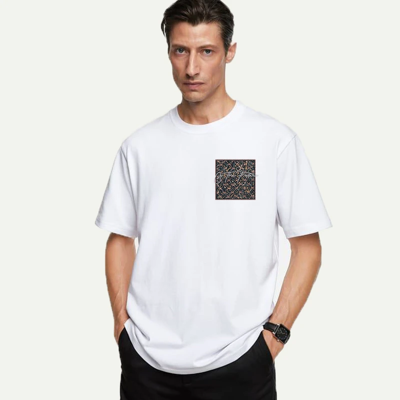 تی شرت آستین کوتاه مردانه مدل فرش ایرانی کلاسیک اسپرت mo515